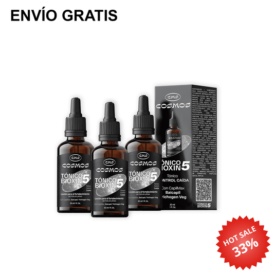 Tónico Anticaída Masculino CMS Cosmos Bioxin 5 PAGA 2 LLEVA 3