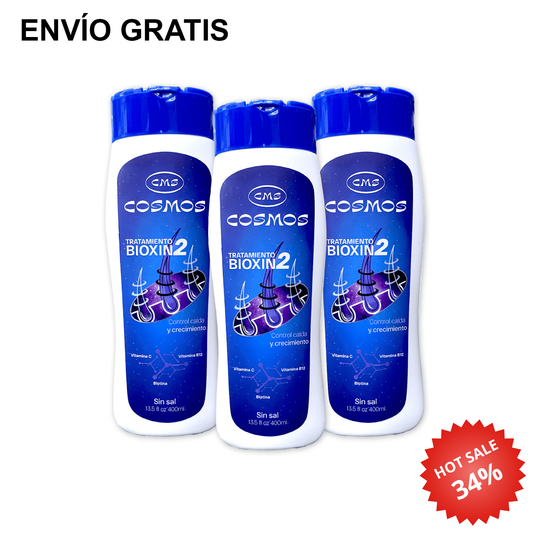 Tratamiento Anticaída Femenino CMS Cosmos Bioxin 2 PAGA 2 LLEVA 3